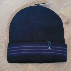 New Adidas Men's Climawarm Black Stripe Beanie